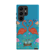 Samsung Tough Case - Flamingos and Flowers By Catherine Rowe