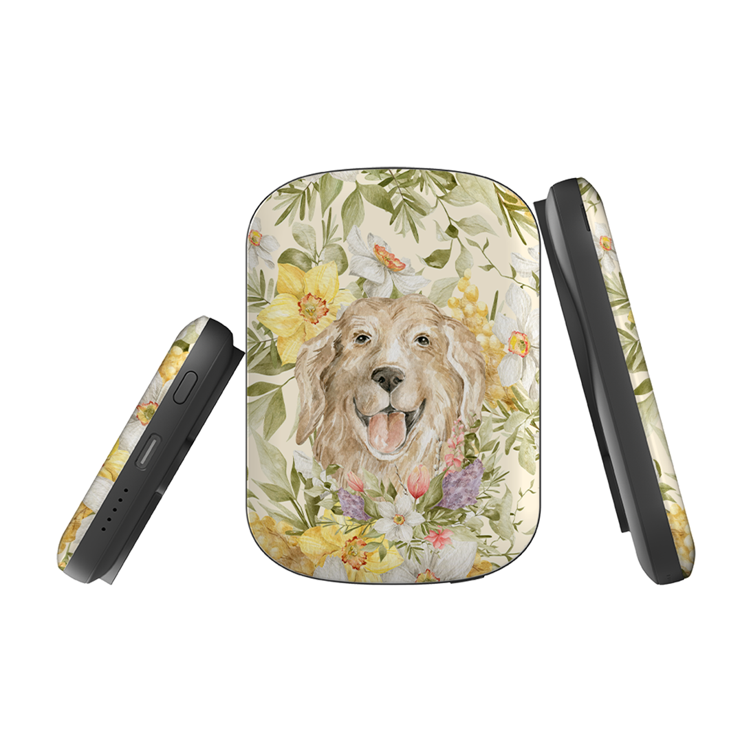 MagSafe Power Bank - Floral Dog