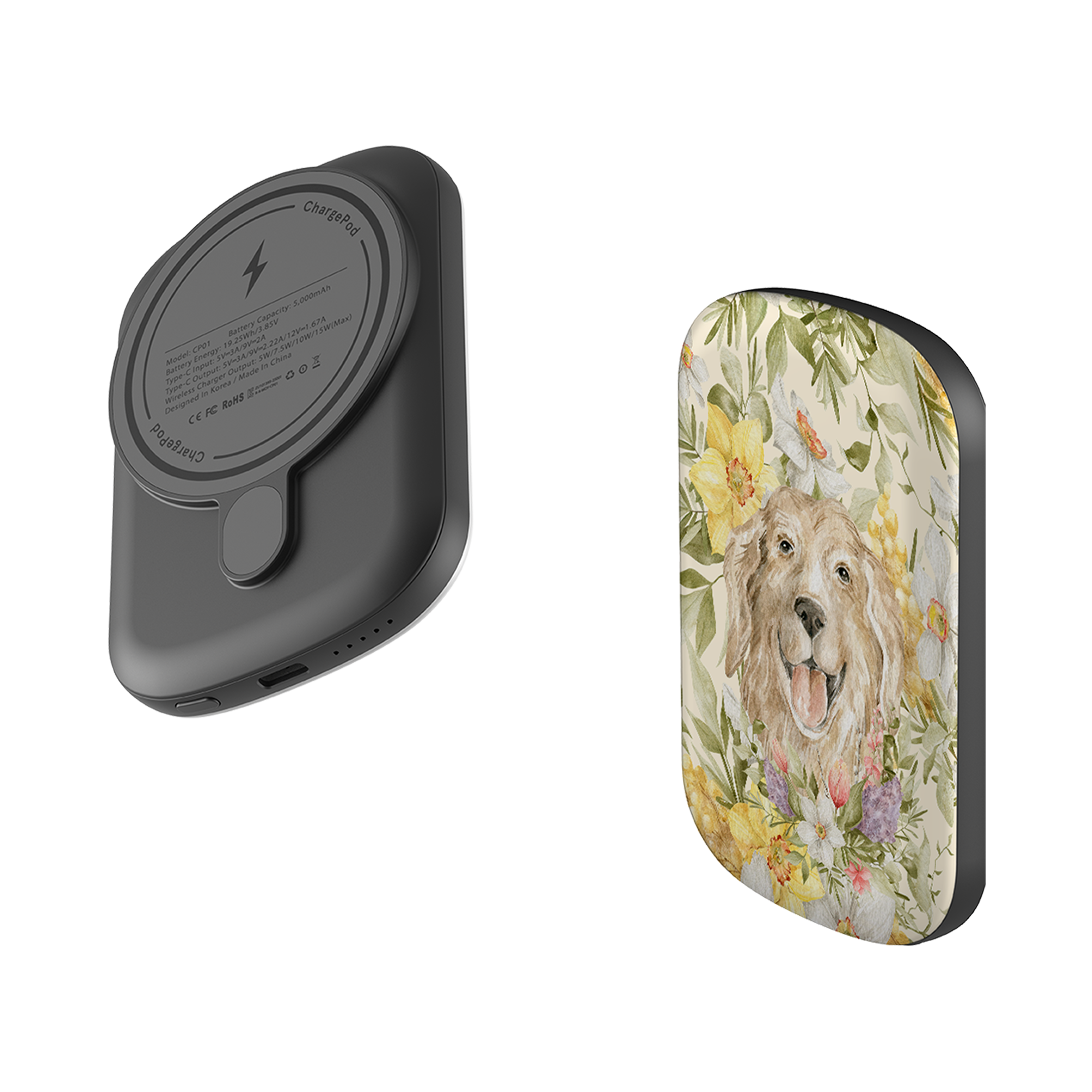 MagSafe Power Bank - Floral Dog