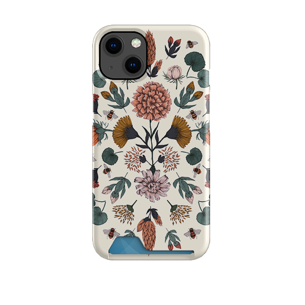 Floral Bees By Jade Mosinski Case and Card Case