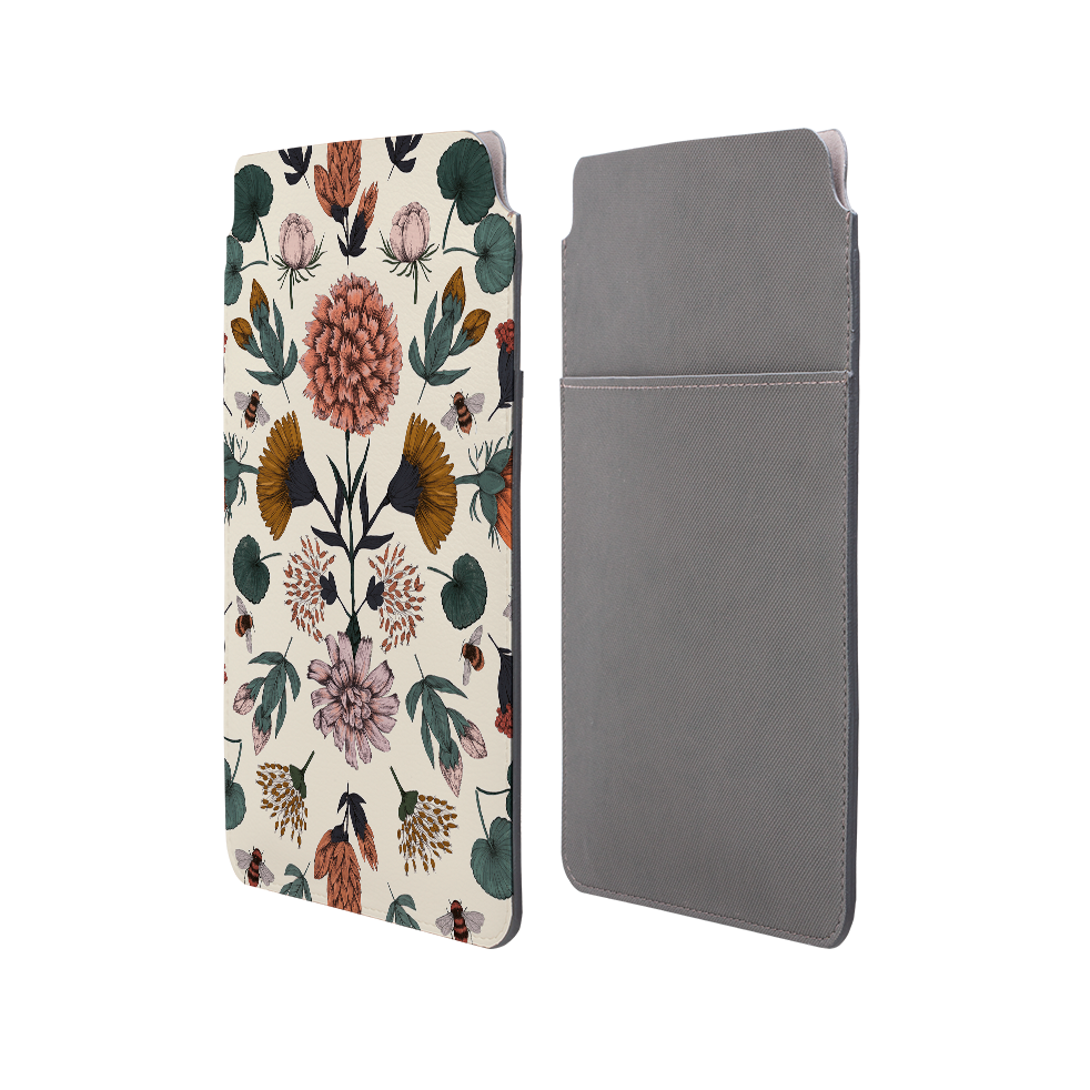 Floral Bees By Jade Mosinski Laptop, Kindle & iPad Sleeve