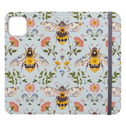 Floral Bees 3 Wallet Case By Helen Ahpornsiri