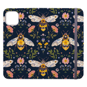 Floral Bees 4 Wallet Case By Helen Ahpornsiri