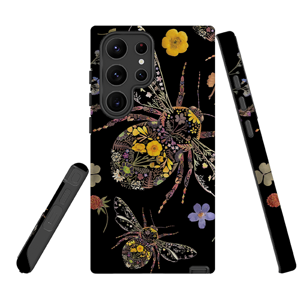 Samsung Tough  Case - Floral Bumble Bees By Helen Ahpornsiri