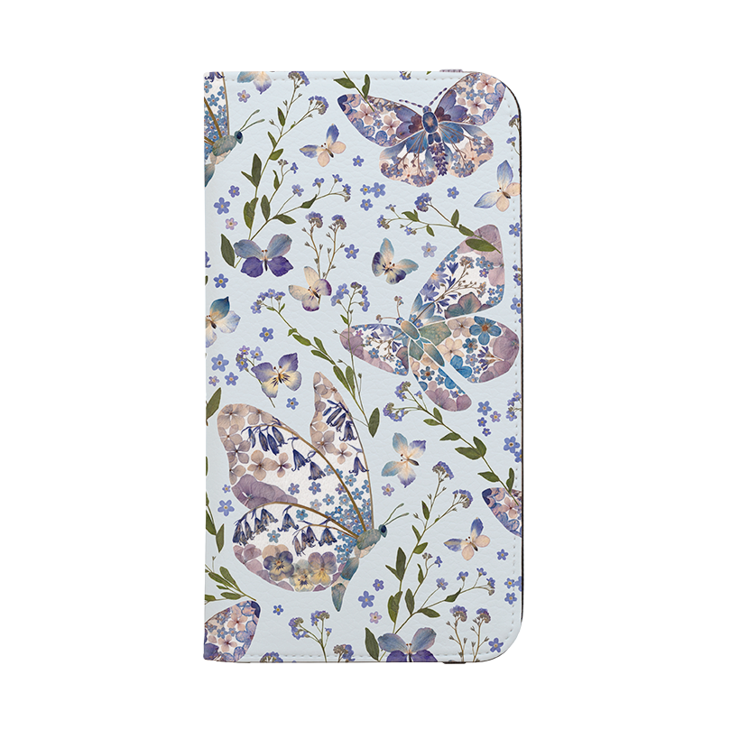 Floral Butterflies 2 Wallet Case By Helen Ahpornsiri