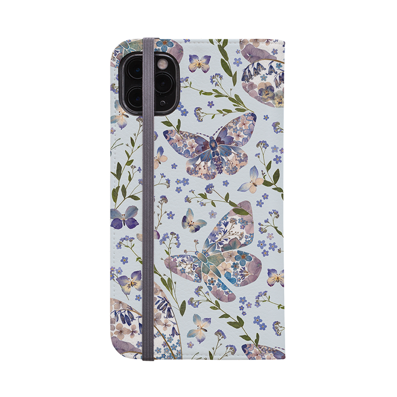 Floral Butterflies 2 Wallet Case By Helen Ahpornsiri