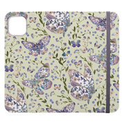 Floral Butterflies 3 Wallet Case By Helen Ahpornsiri