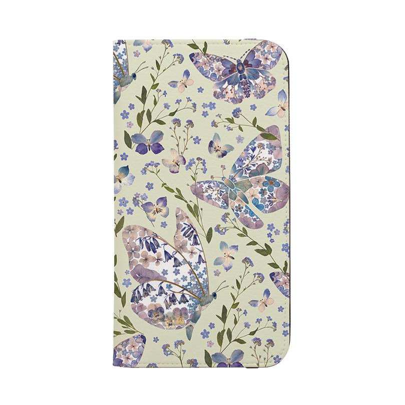 Floral Butterflies 3 Wallet Case By Helen Ahpornsiri