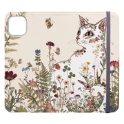 Floral Cat Wallet Case By Helen Ahpornsiri