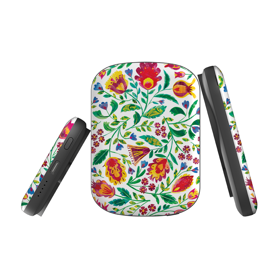 MagSafe Power Bank - Folk Pattern By Tracey English