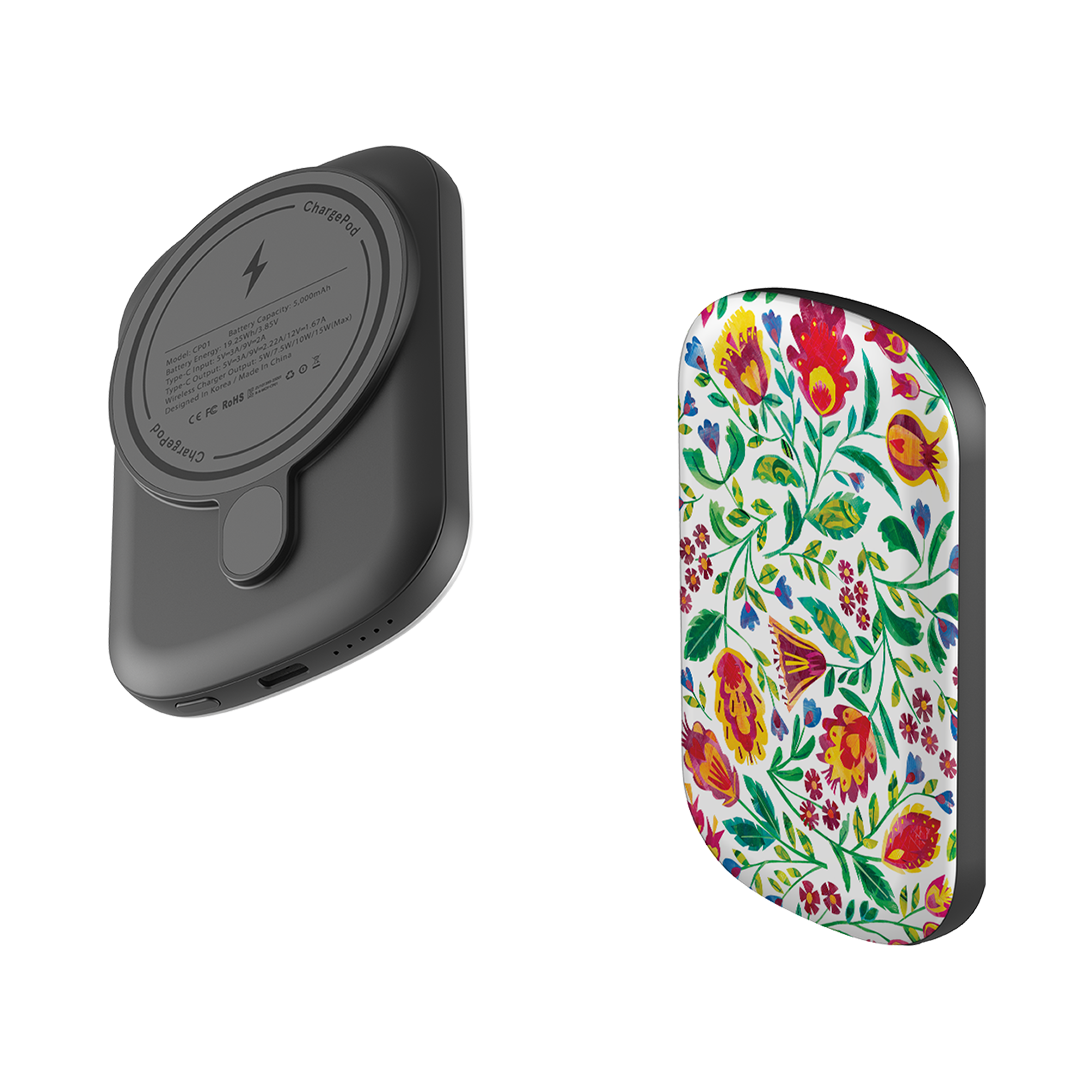 MagSafe Power Bank - Folk Pattern By Tracey English