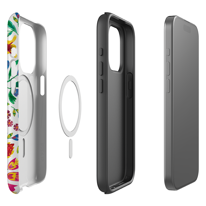 iPhone MagSafe Tough Case - Folk Pattern By Tracey English