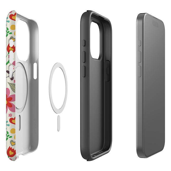 iPhone MagSafe Tough Case -  Folky Floral By Suzy Taylor