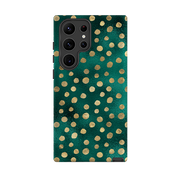 Samsung Tough Case - Forest and Gold Dots