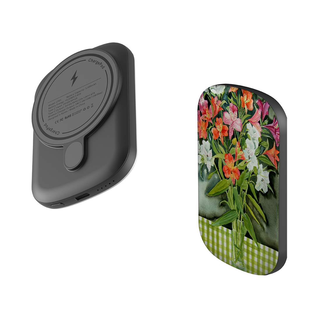MagSafe Power Bank - Fresias By Mary Stubberfield