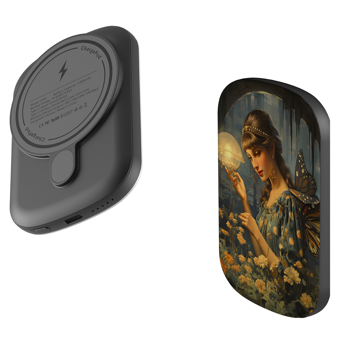MagSafe Power Bank - Fairy Floral
