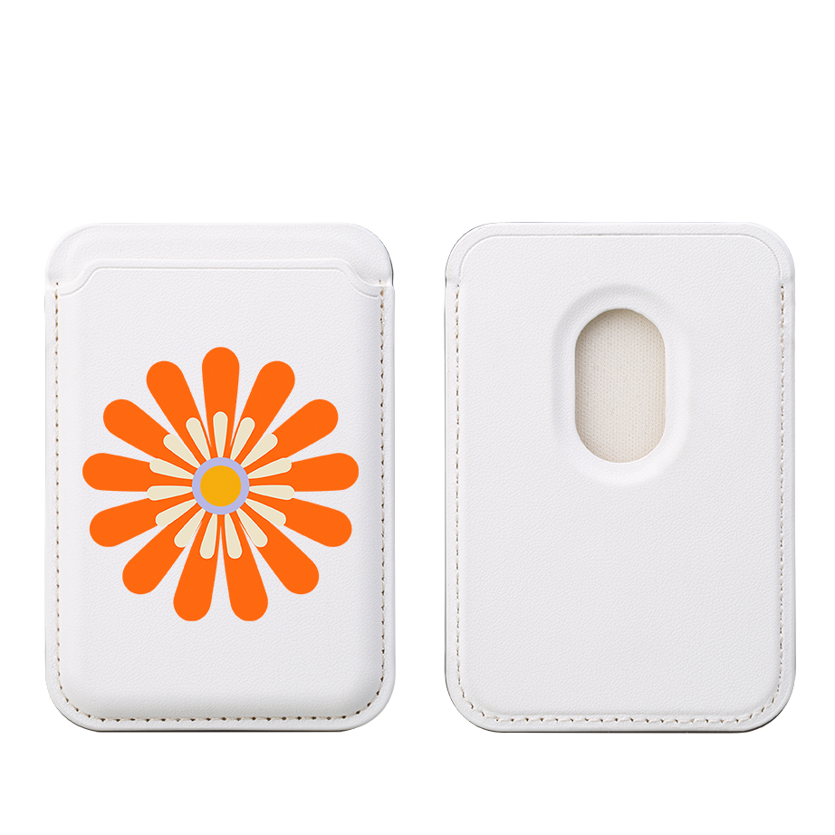Fan Mandala MagSafe Wallet- White