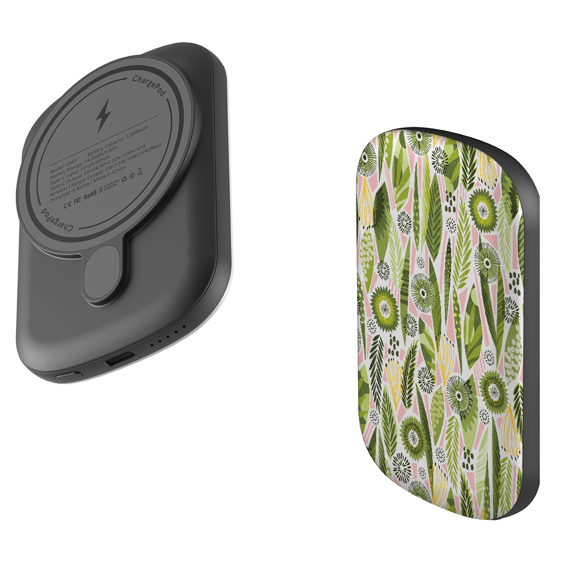 MagSafe Power Bank - Fancy Foliage I  By Ali Brookes
