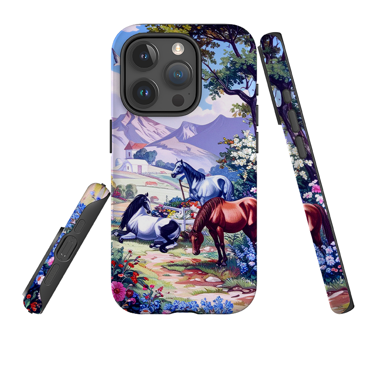 iPhone Tough Case - Farm Horses