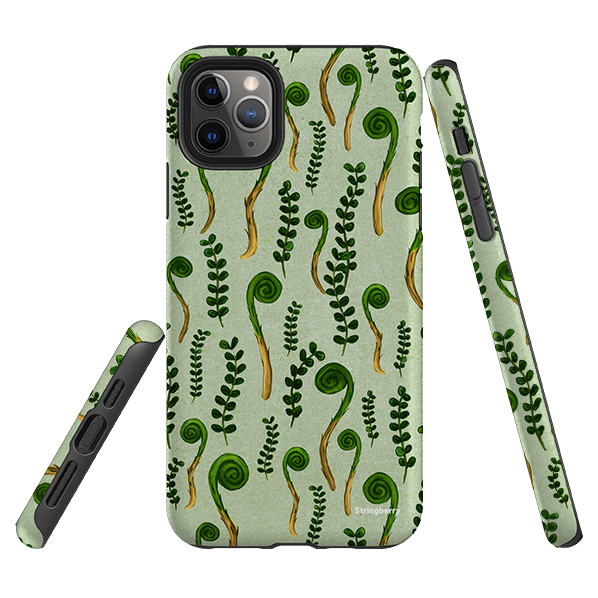iPhone Tough Case - Fern Fronds By Katherine Quinn