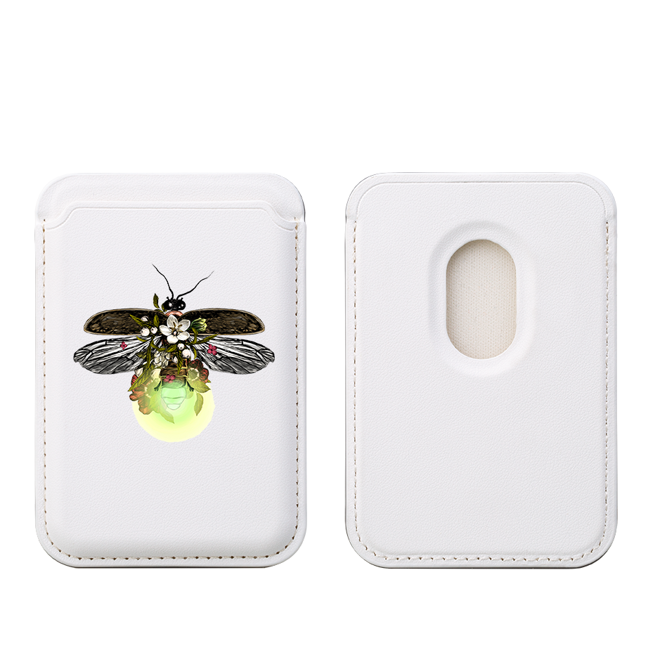 Fire Fly MagSafe Wallet- White