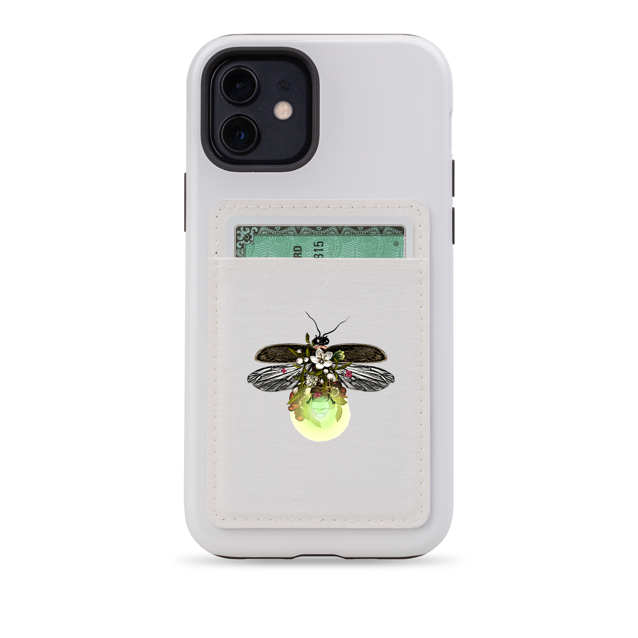 Fire Fly MagSafe Wallet- White