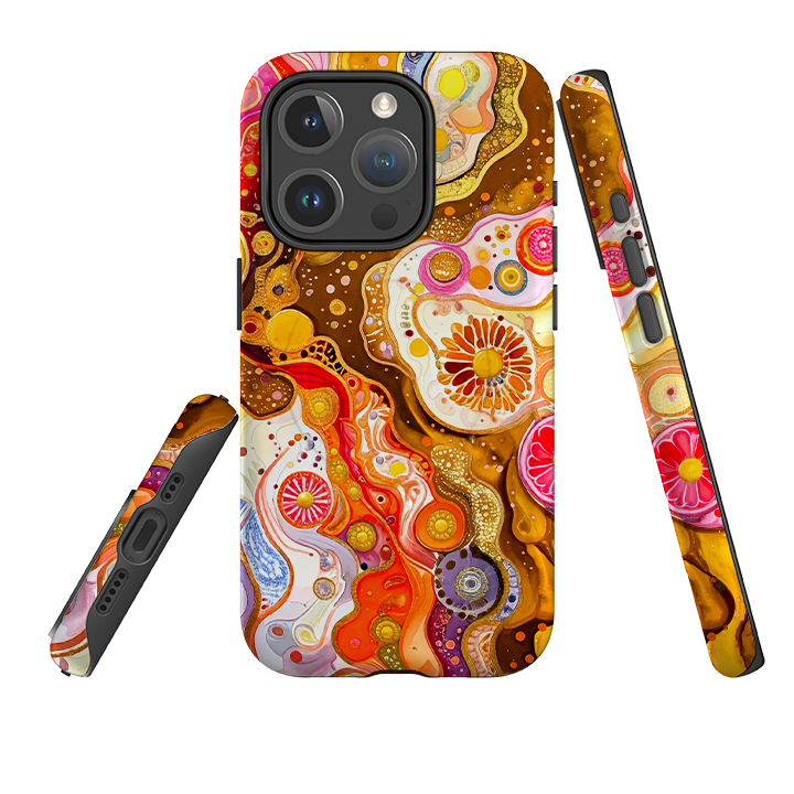iPhone MagSafe Tough Case - Fire Marble