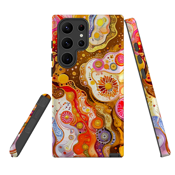 Samsung Tough  Case - Fire Marble