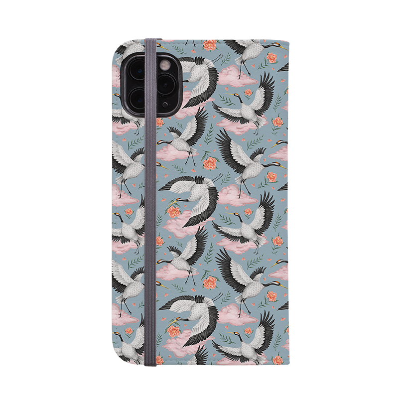 Flight of the Cranes Wallet Case By Catherine Rowe