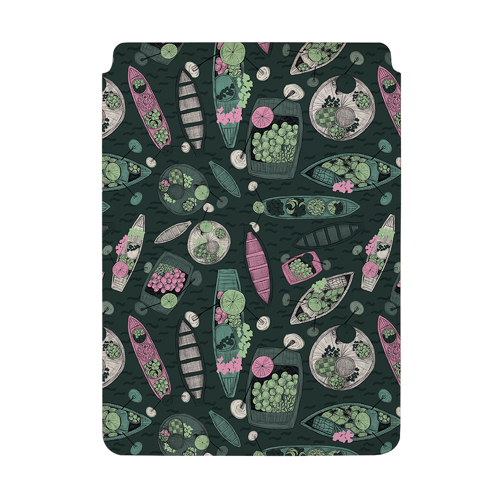 Floating Markets A By Jade Mosinski Laptop, Kindle & iPad Sleeve