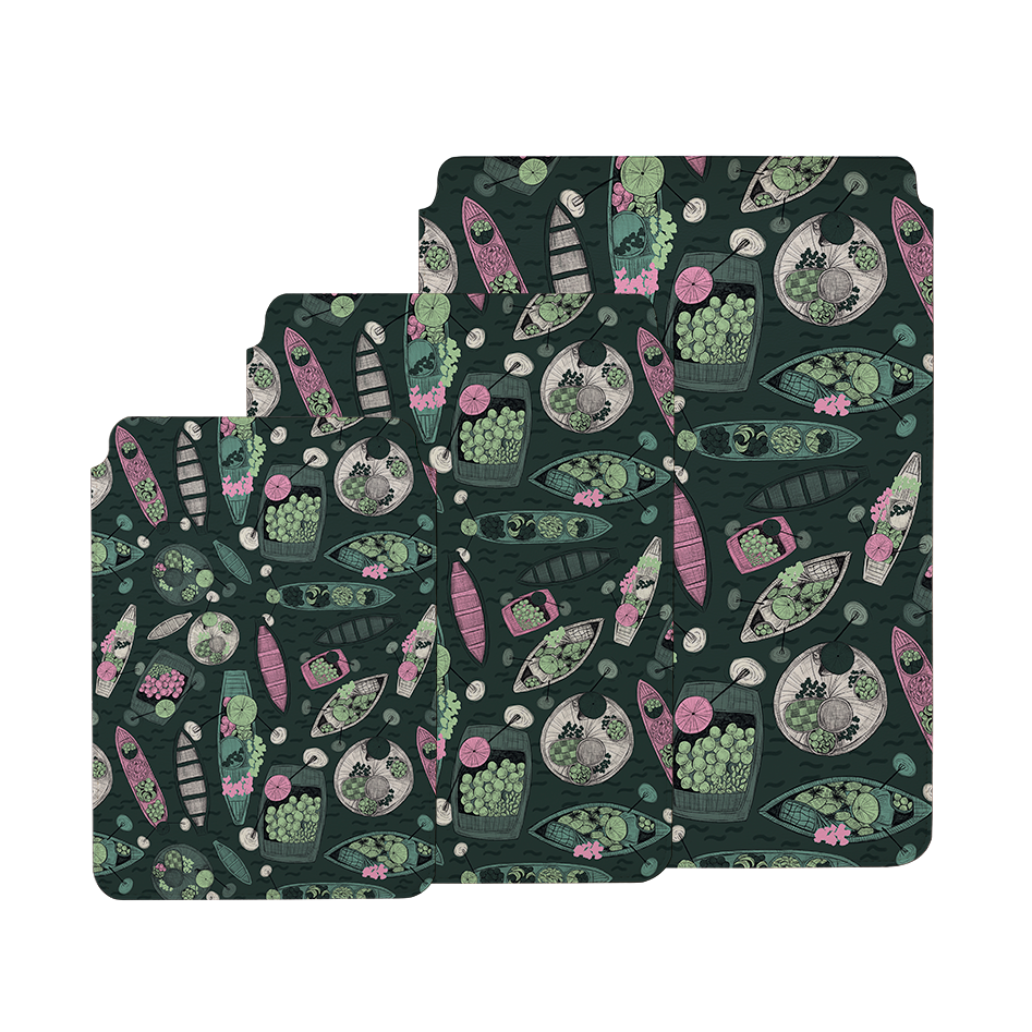 Floating Markets A By Jade Mosinski Laptop, Kindle & iPad Sleeve