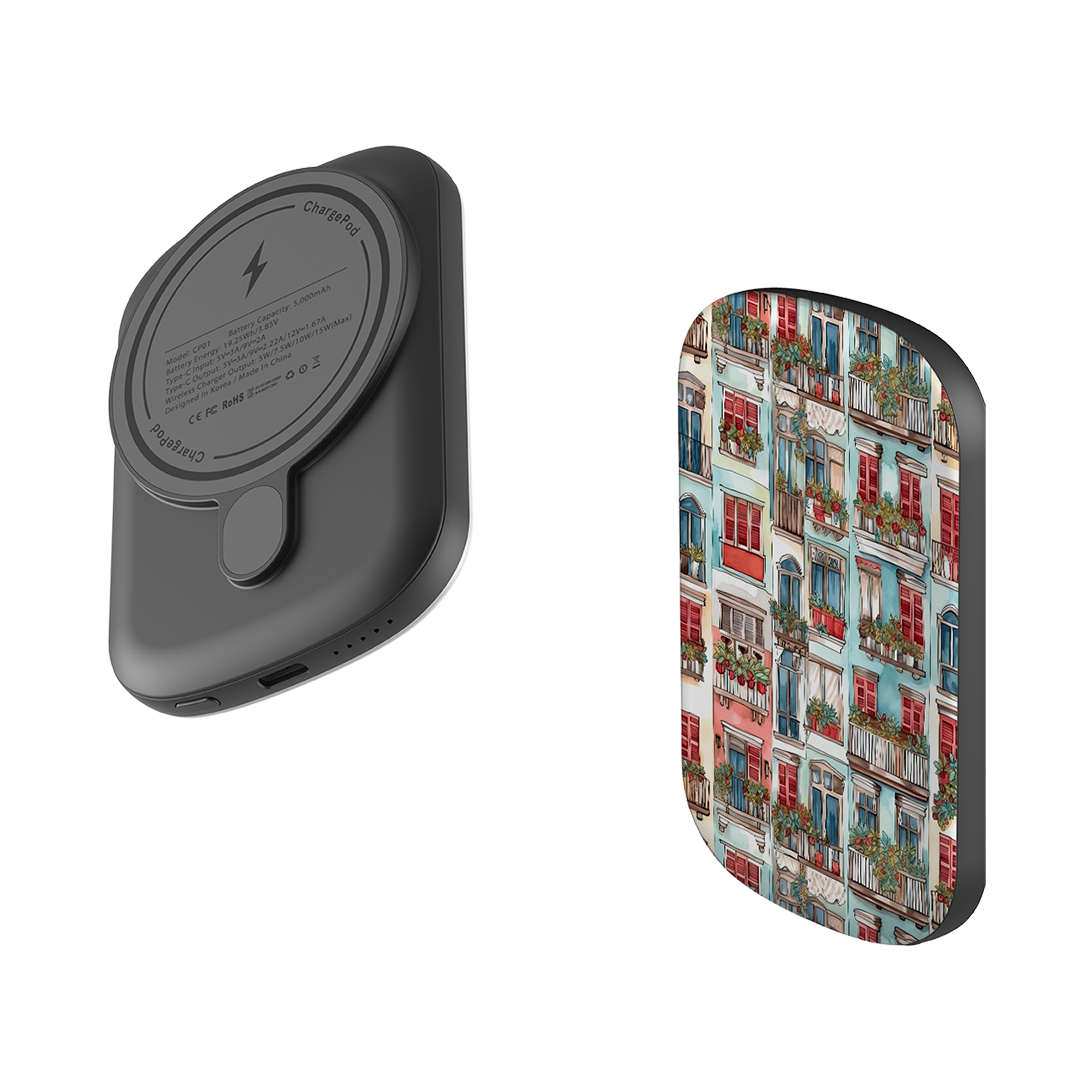 MagSafe Power Bank - Floral Balcony