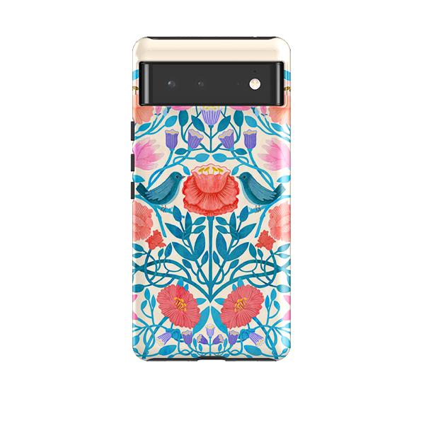 Google Tough Case -  Floral Birds By Nina Pace