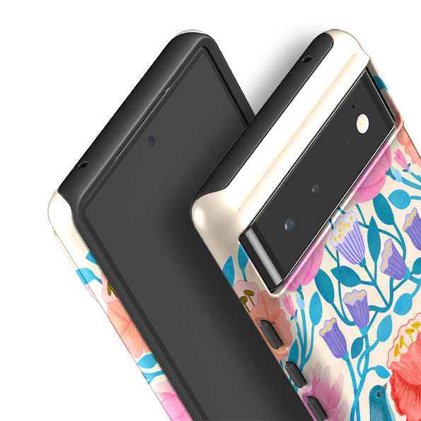 Google Tough Case -  Floral Birds By Nina Pace