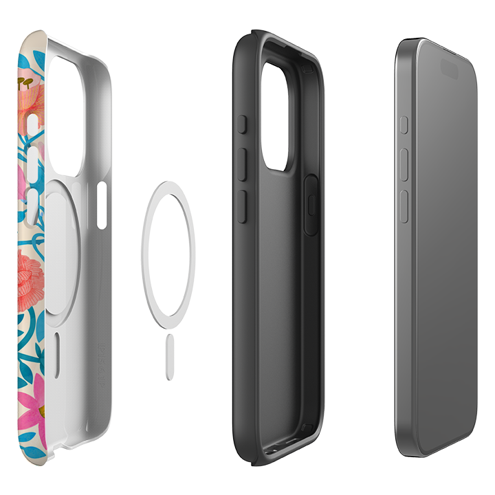 iPhone MagSafe Tough Case -  Floral Birds By Nina Pace