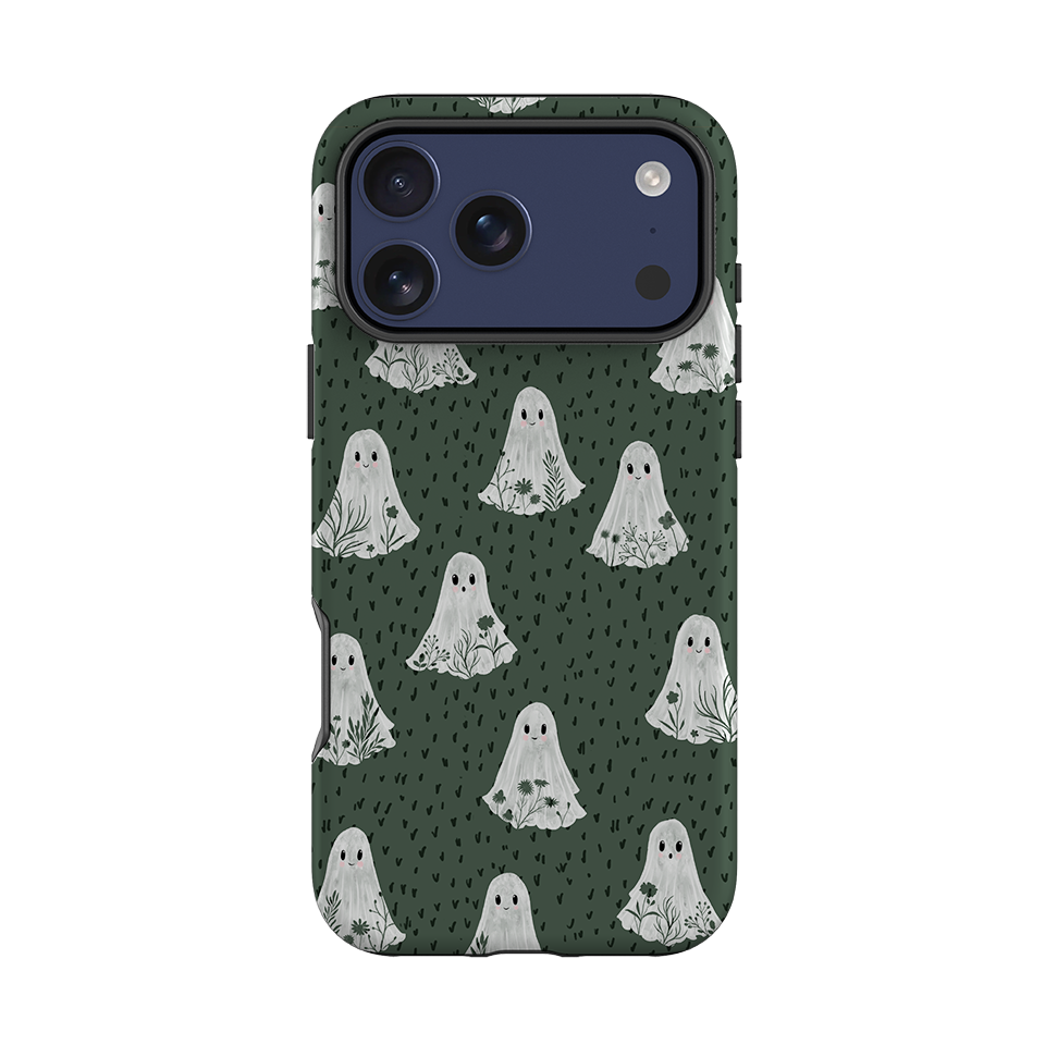 iPhone Tough Case - Floral Ghosts - Pine By Katherine Quinn