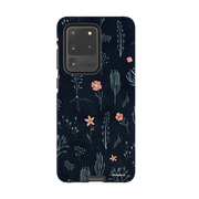 Samsung Tough Case - Floral Light Blue And Pink By Katherine Quinn