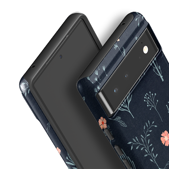 Google Tough Case -  Floral Light Blue And Pink By Katherine Quinn