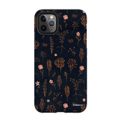iPhone Tough Case - Floral Light Orange And Pink By Katherine Quinn