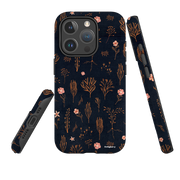 iPhone MagSafe Tough Case - Floral Light Orange and Pink By Katherine Quinn