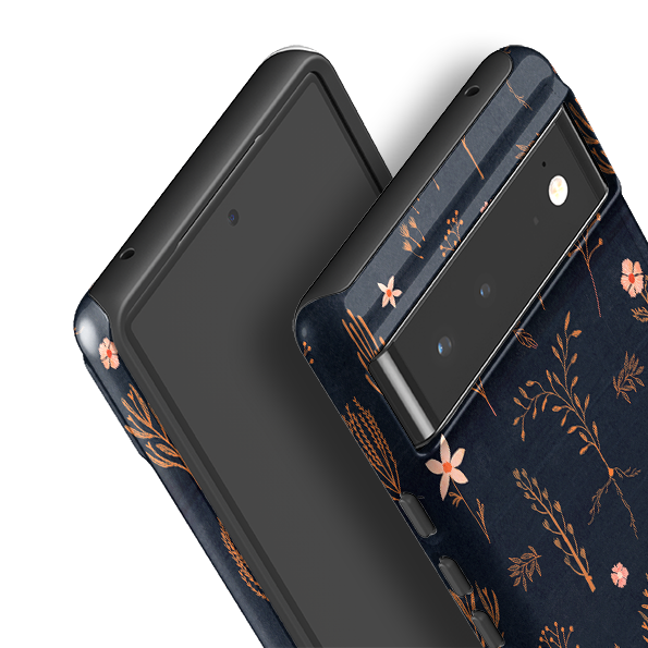 Google Tough Case -  Floral Light Orange And Pink By Katherine Quinn