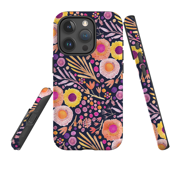 iPhone Tough Case - Floral Passion By Gabriela Larios