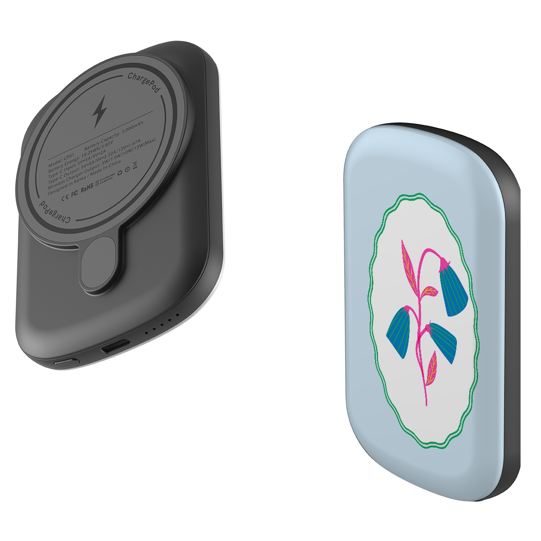 MagSafe Power Bank - Floral Portrait