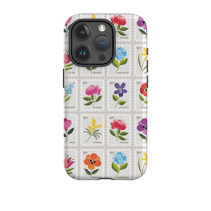 iPhone Tough Case - Floral Postage Stamps By Ali Brookes