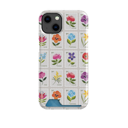 Floral Postage Stamps By Ali Brookes Case and Card Case