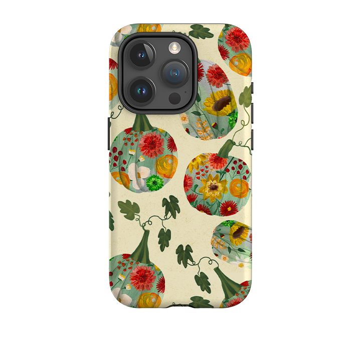 iPhone Tough Case - Floral Pumpkins By Abby Jacobs