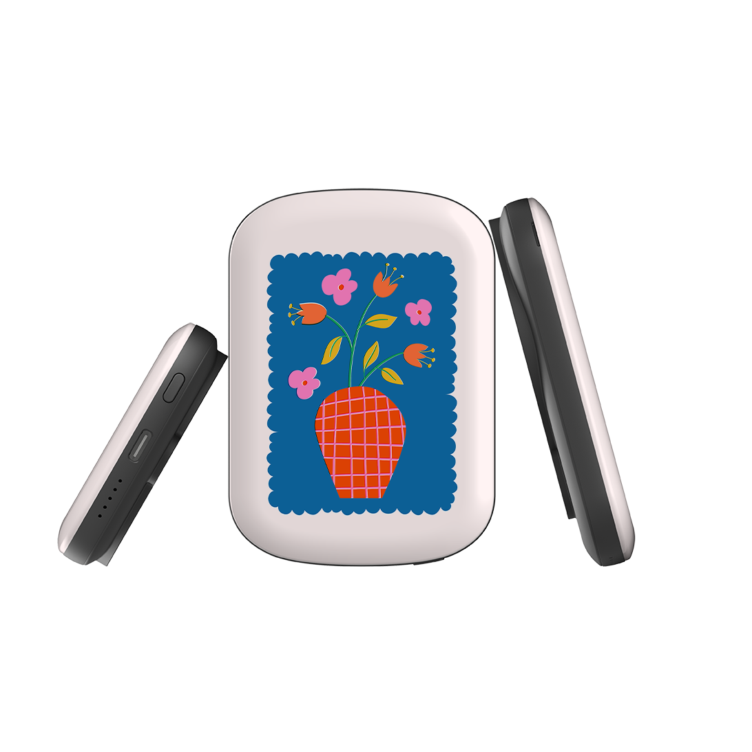 MagSafe Power Bank - Floral Stamp