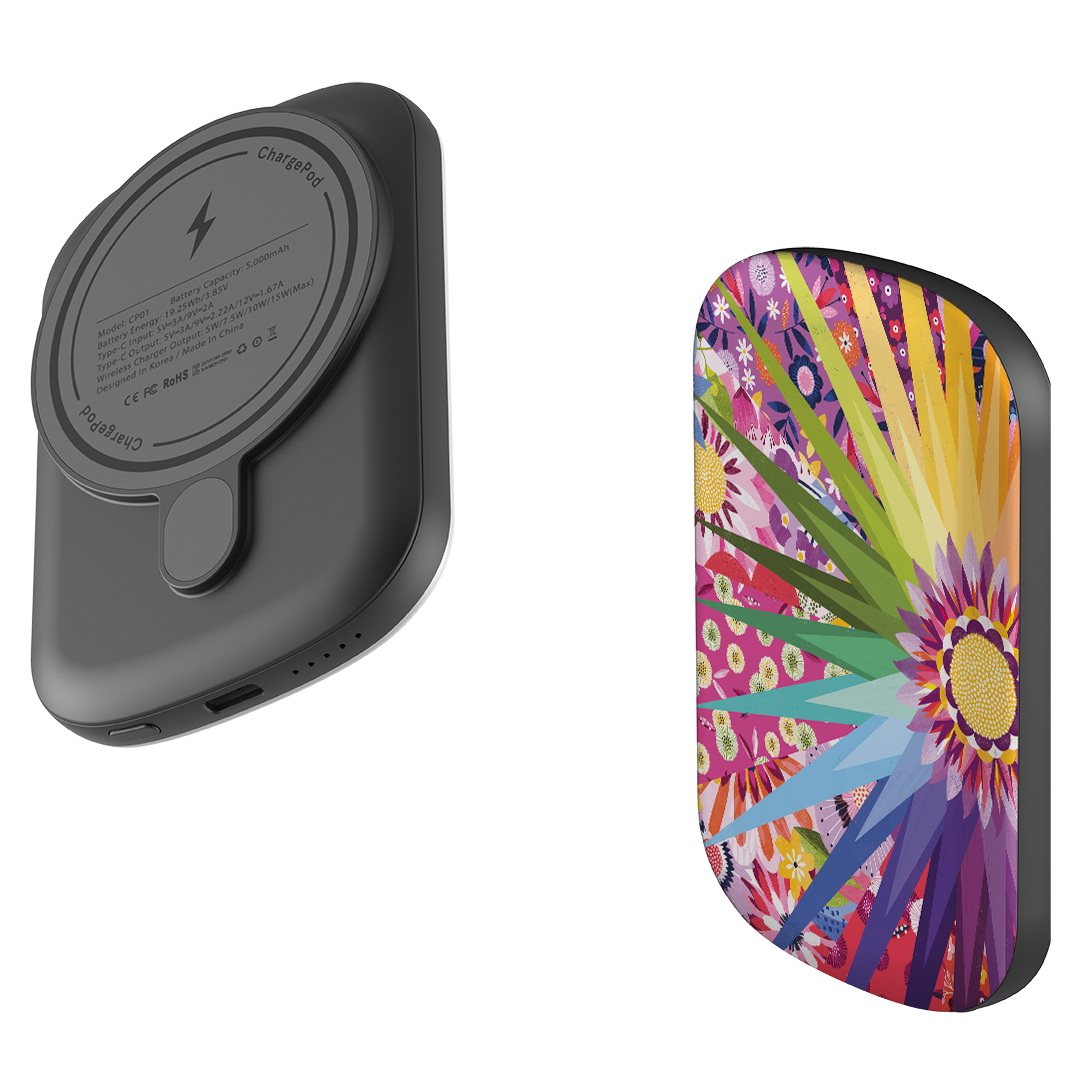 MagSafe Power Bank - Floral Sunshine II By Ali Brookes
