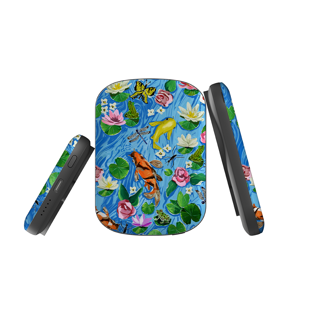 MagSafe Power Bank - Floral Pond By Abby Jacobs