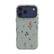 iPhone Tough Case - Florals and Spiders - Dusty Gourd By Katherine Quinn